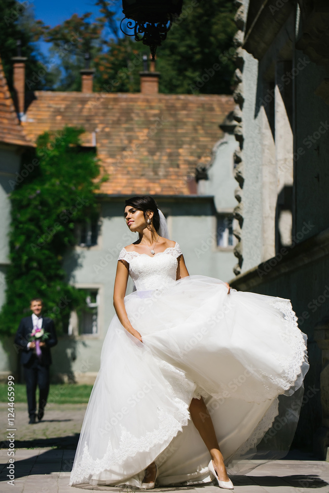 Fototapeta premium Young sexy woman bride