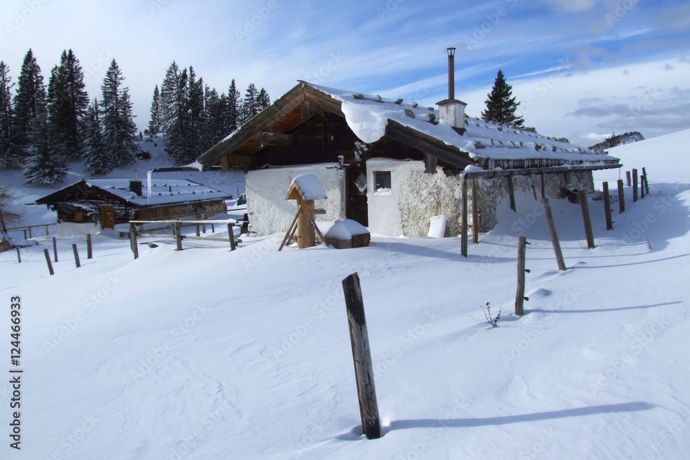 Haaralm bei Ruhpolding im Chiemgau im Winter