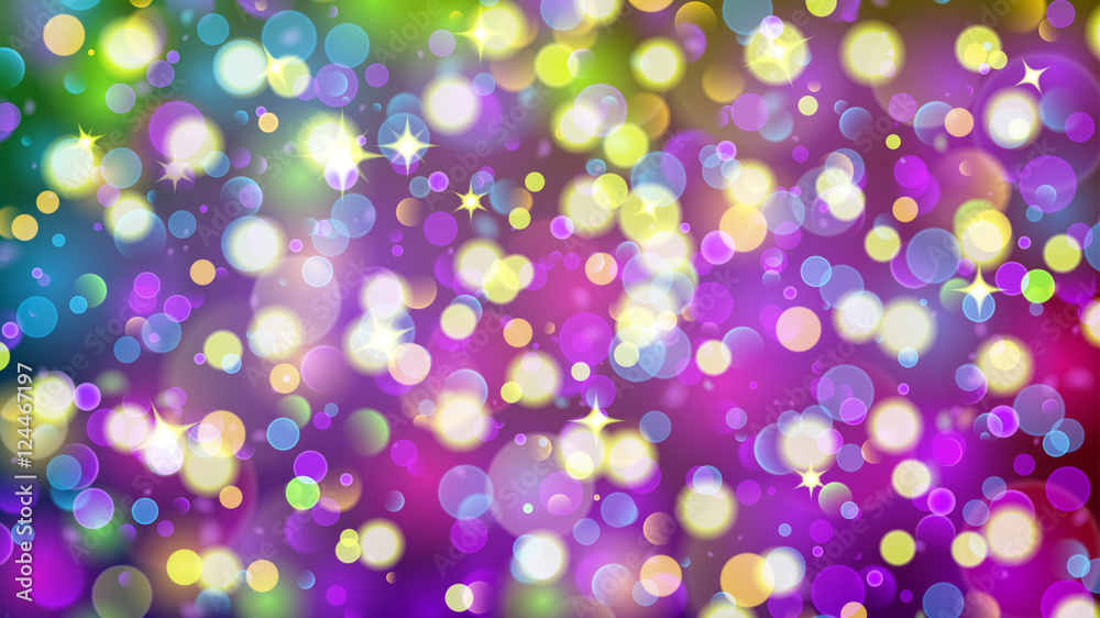 Abstract background with multicolored bokeh effect Abstract background with multicolored bokeh effect