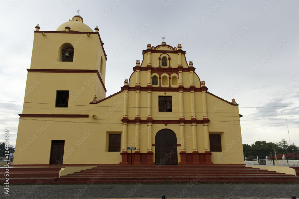 Iglesia de sutiaba de san juan bautista de la ciudad de leon,nicaragua  Stock Photo | Adobe Stock