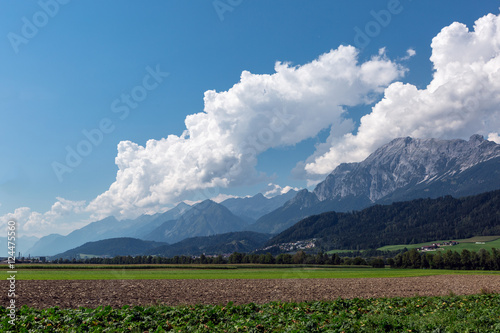 Austrian mountain landscape on the Alpine
