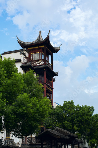 conner of chinese building