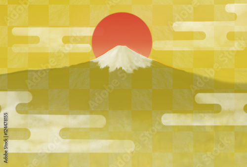 日ノ出富士と霧雲