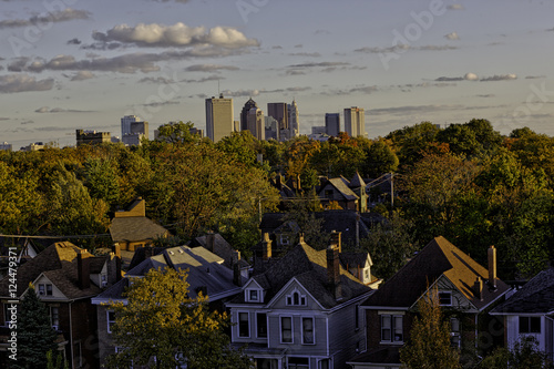 Looking south at Columbus, Ohio in the distance