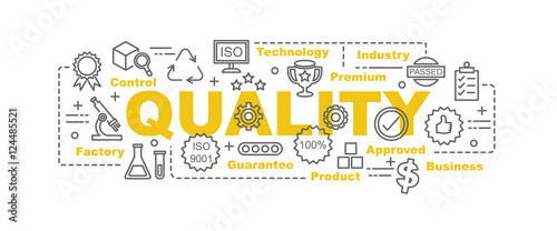 quality control vector banner