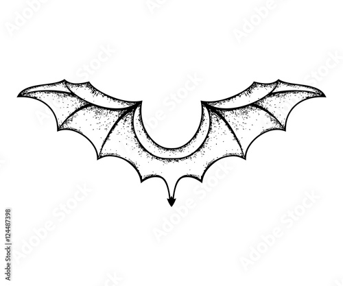 grunge bat wings