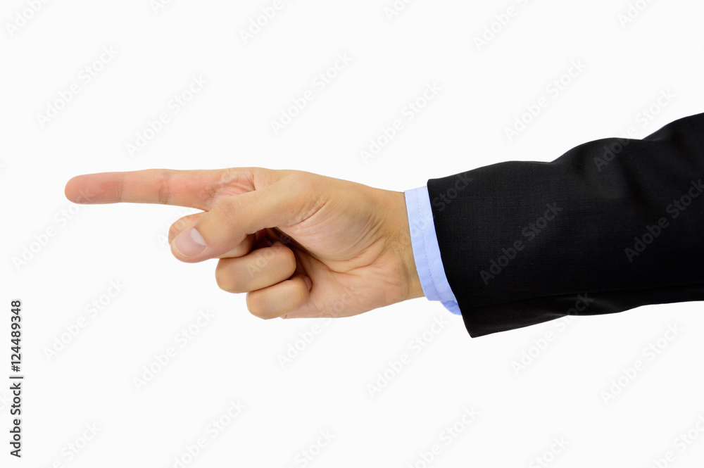 businessman pointing the way businessman pointing the way