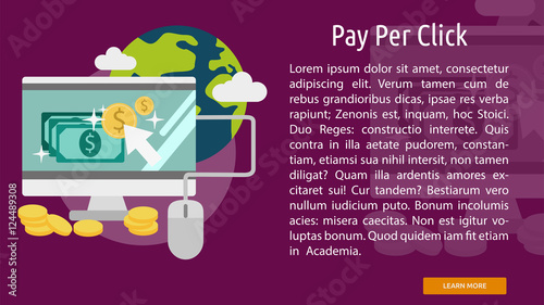 Pay Per Click Conceptual Banner