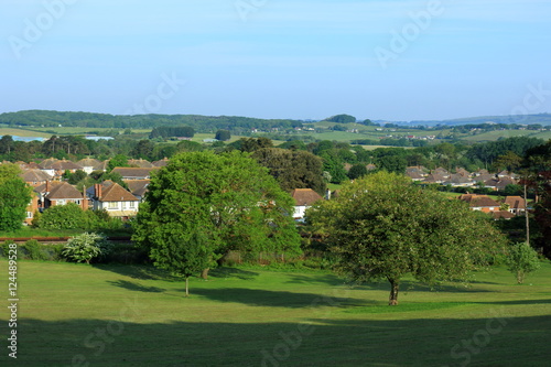 view of the countryside along the Sunshine trail near Sandown on the Isle of Wight © kevinr4