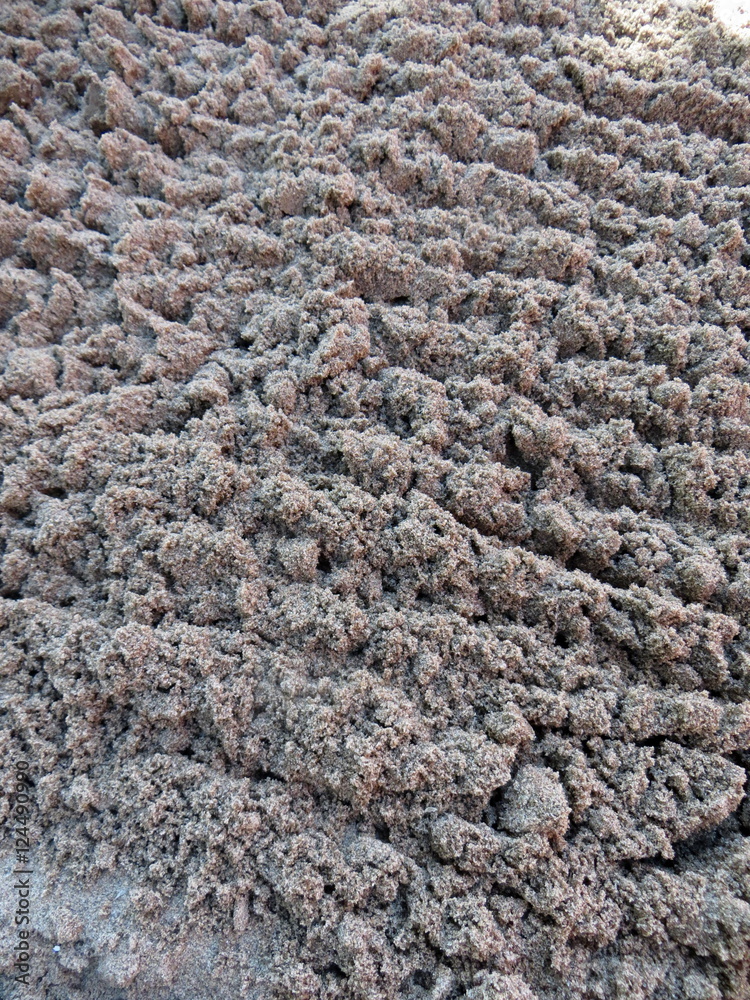 Rake loosen sand in the garden Rake loosen sand in the garden