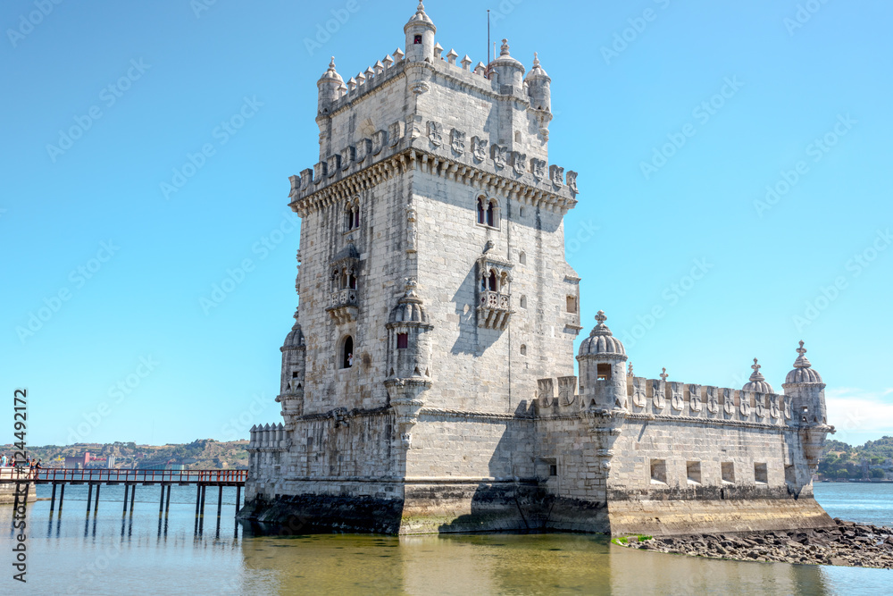Torre de Belem tower in Lisbon, Portugal.