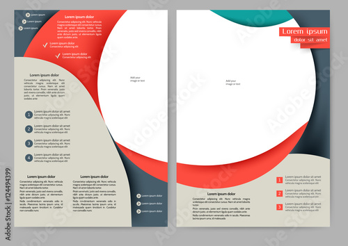 Abstract colored brochure