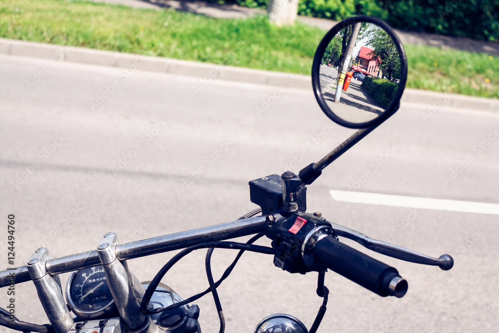 Obraz premium Motorcycle handle bar