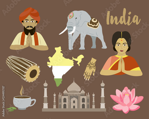 India icon set