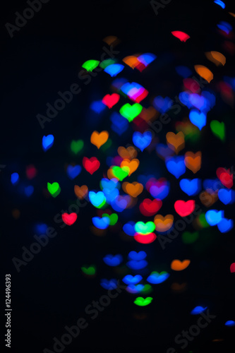 Defocused christmas lights bokeh background