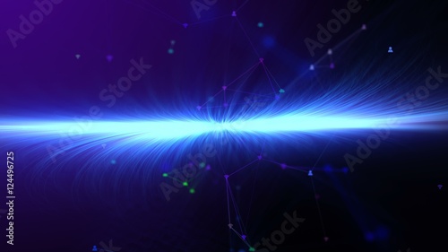 Fototapeta Naklejka Na Ścianę i Meble -  Hyper-acceleration. light velocity. universe, cosmos. On the background icon cloud character, wifi. The concept of cloud network. Social networking technologies. wi-fi connection. Resolution of 4K