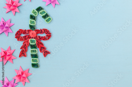 Christmas quiling decoration elements