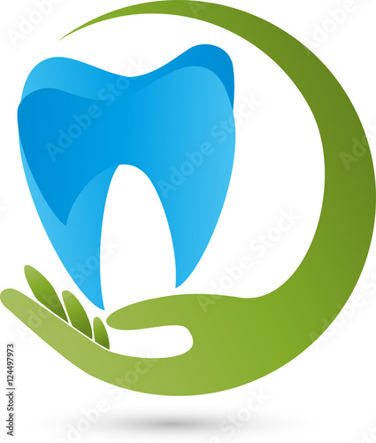 Hand, Zahn, Tooth, Logo, Vektor
