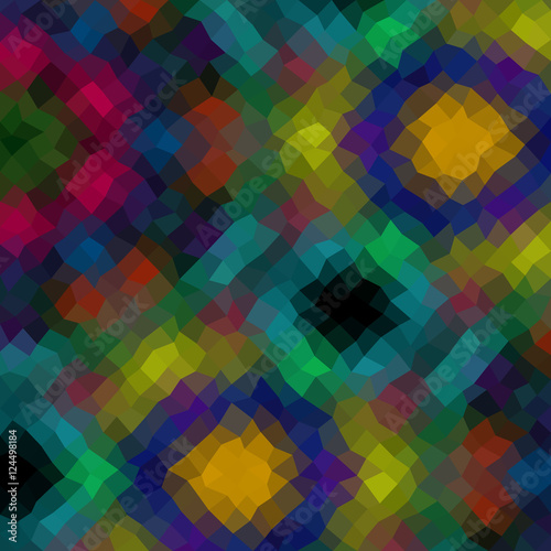 Colors low poly triangle style vector mosaic background