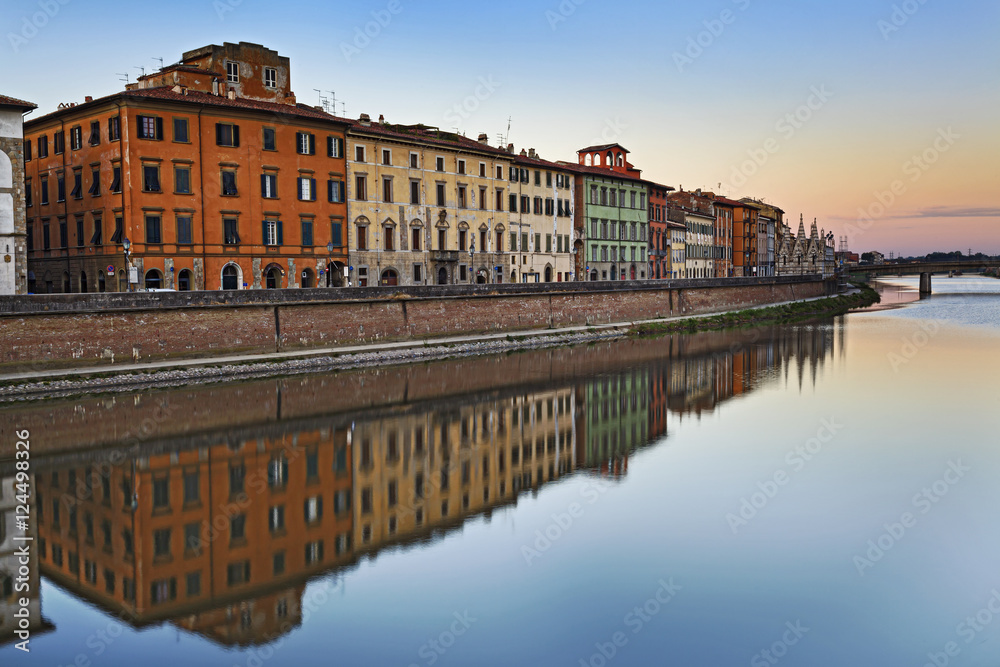 Pisa River Reflect
