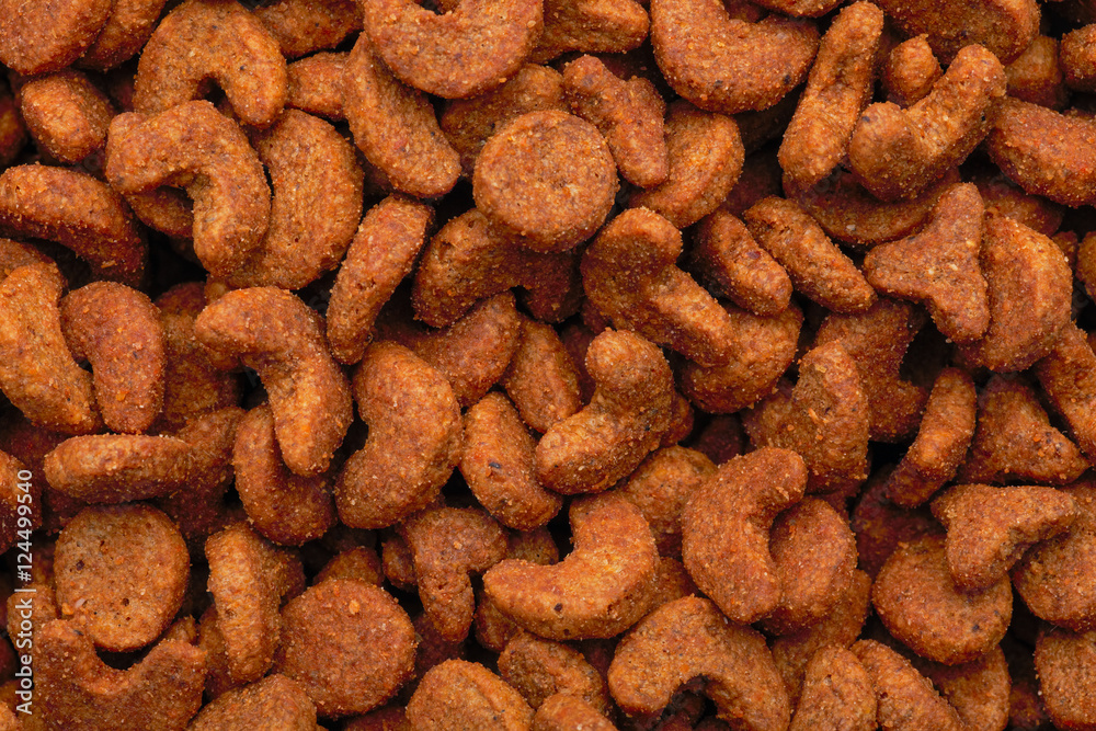 Background from cat food. Macro shot Background from cat food. Macro shot