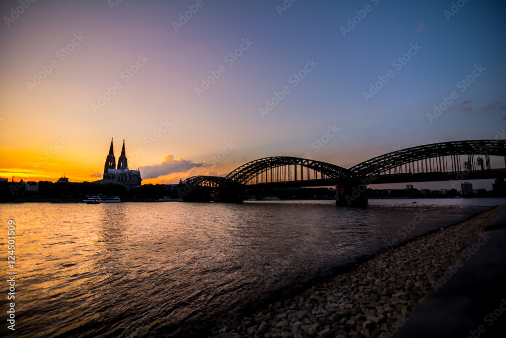 Naklejka premium Stadtpanorama Köln