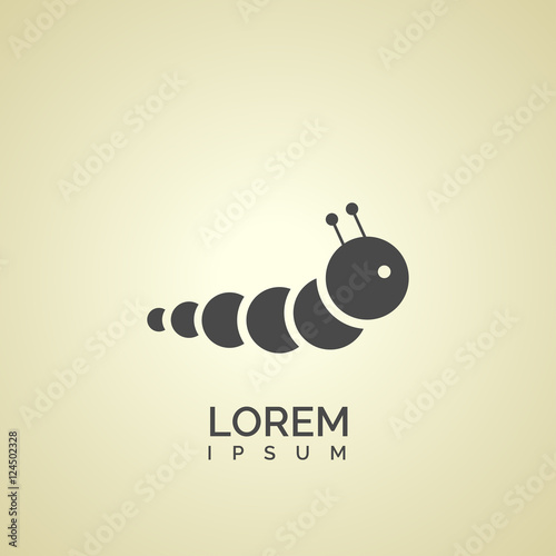 caterpillar icon design