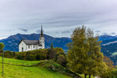 Old chapel in the Swiss village of Siat - 3