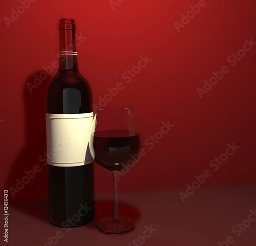 Wine and glass of wine