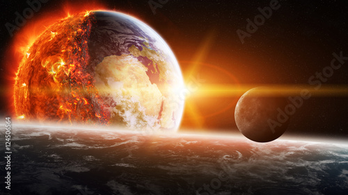 Fototapeta Naklejka Na Ścianę i Meble -  The end of planet Earth