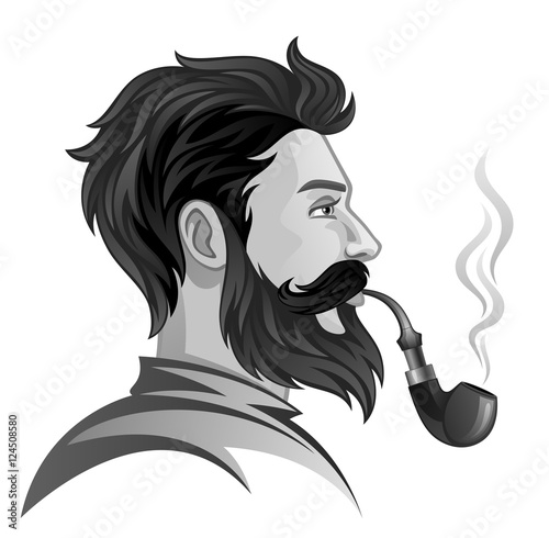 Man smokes