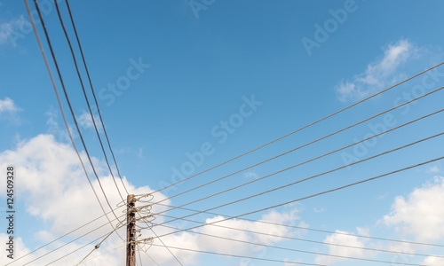 Telephone wires photo