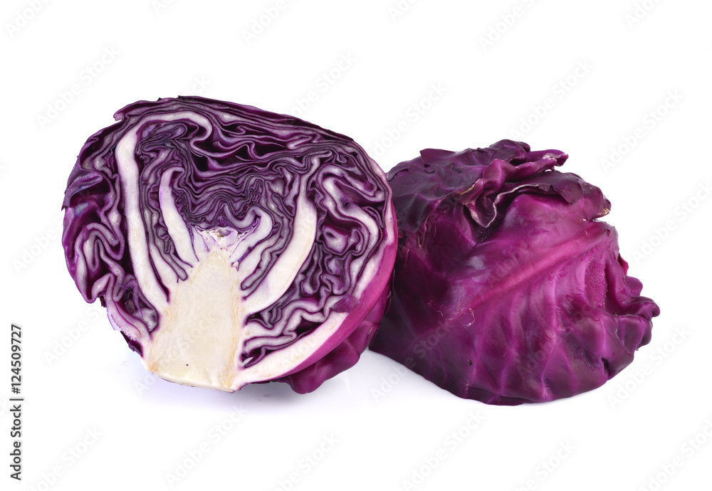 red cabbage isolated on white background red cabbage isolated on white background