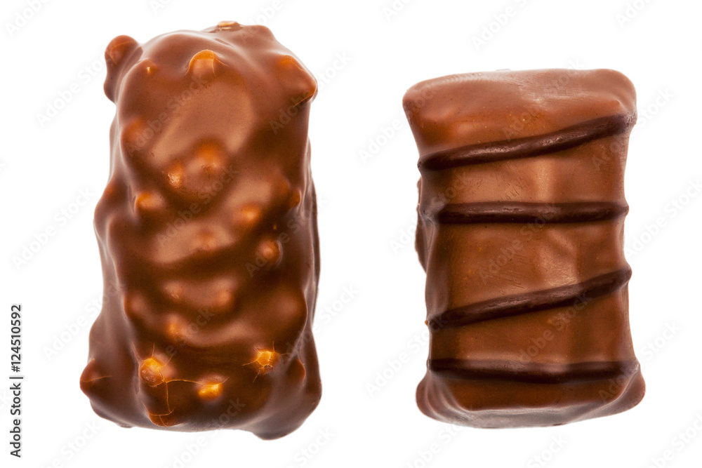 Obraz premium Two chocolate candies