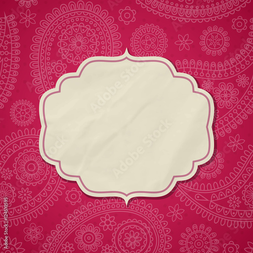 Frame in the Indian style