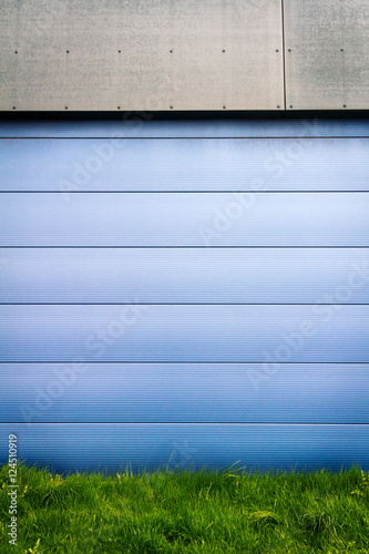 Modern blue tile wall