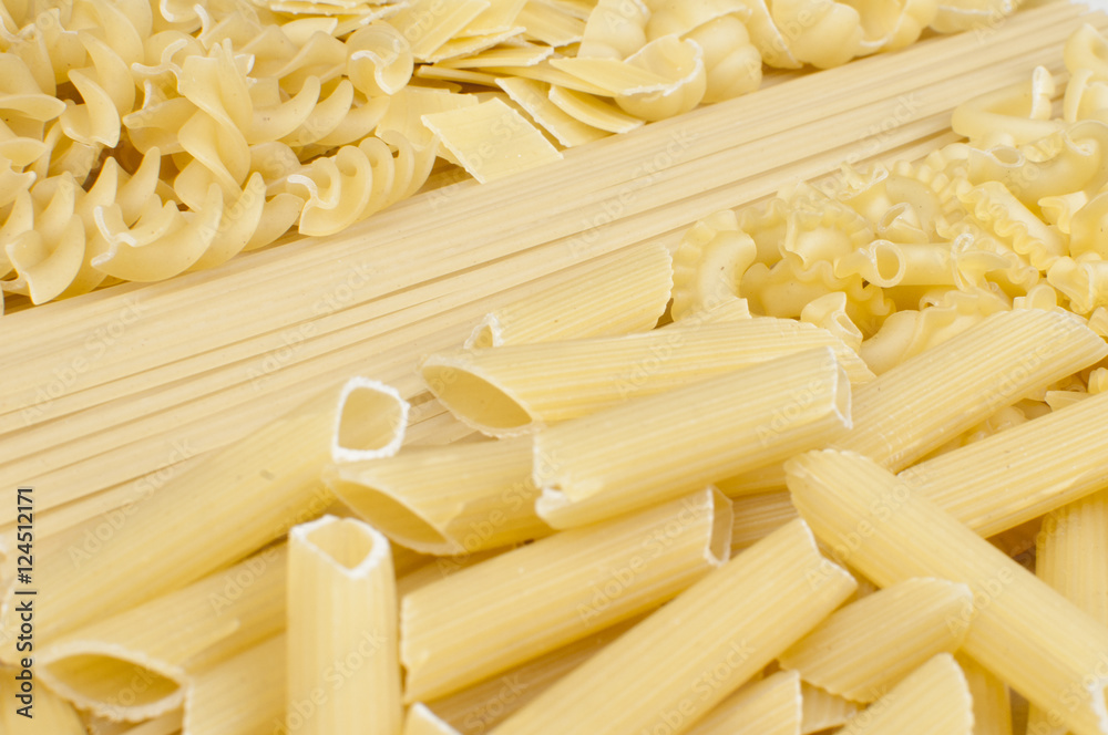 different kind of pasta - background different kind of pasta - background