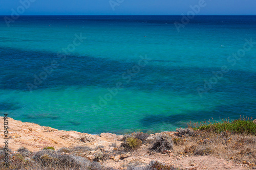 Wonderful sea view from the rock.