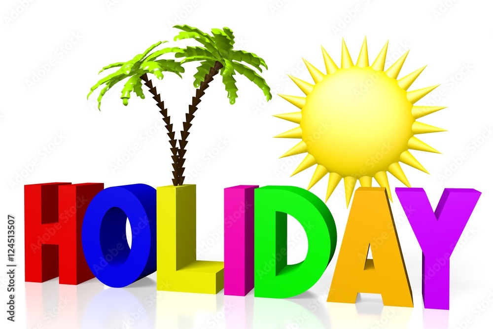 Obraz premium 3D holiday concept