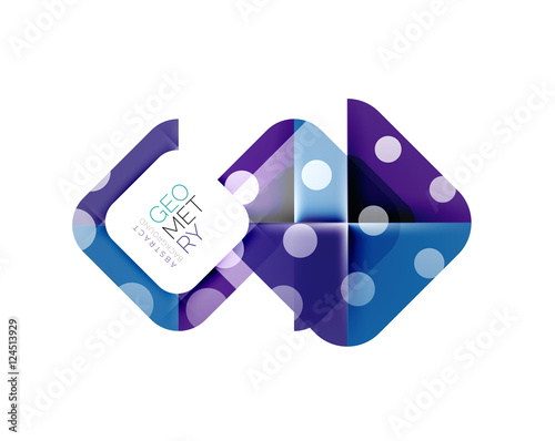 Glittering abstract geometric background