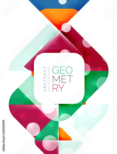 Glittering abstract geometric background