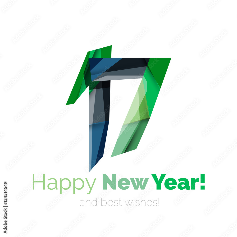 Happy New Year and Chrismas holiday greeting card elements Happy New Year and Chrismas holiday greeting card elements