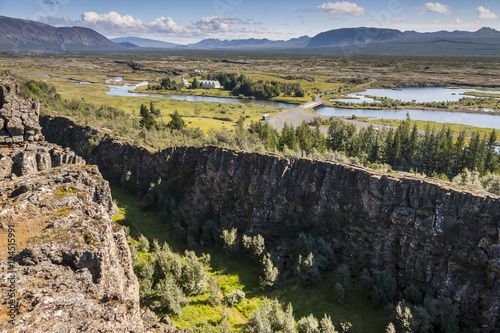Thingvellir valley  - Iceland. photo