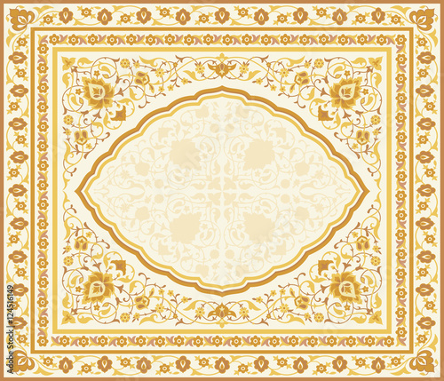 Ornate background in eastern style
