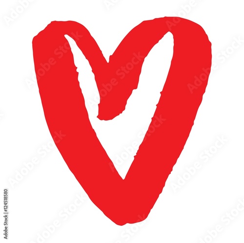 Red heart vector icon