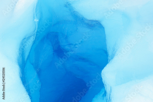 Detail of a tunnel in a glacier.