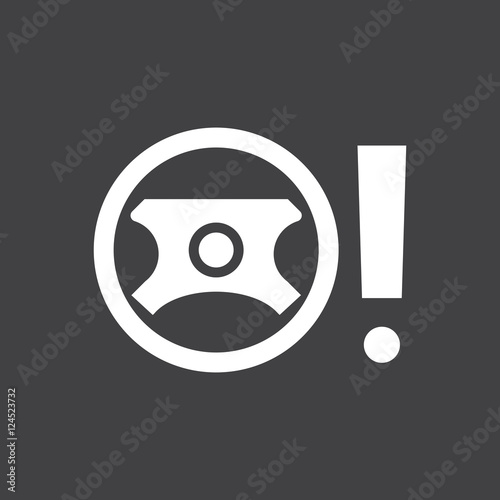 Faulty power steering sign