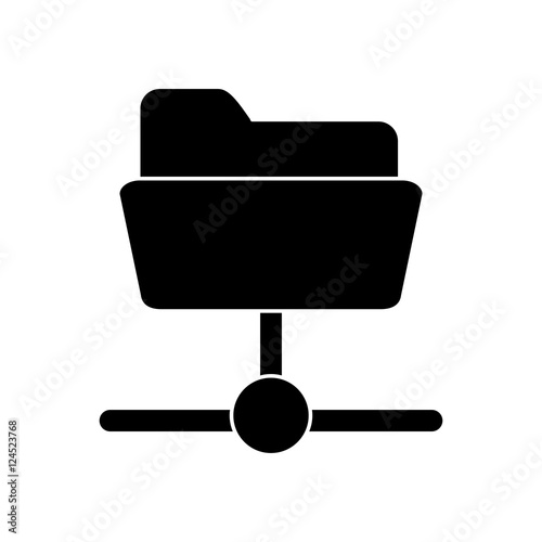 File icon. Data base center and web hosting theme. Isolated design. Vector illustration