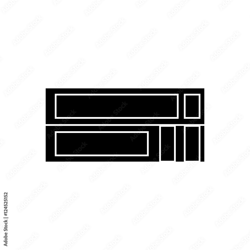 Book icon. School education supply and object theme. Isolated design. Vector illustration Book icon. School education supply and object theme. Isolated design. Vector illustration