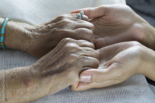 Tableau sur toile Holding Hands
